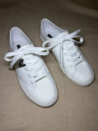 Tênis Tommy Hilfiger Feminino Branco e Prata - NOVO (Nunca Usado) Tam 36
