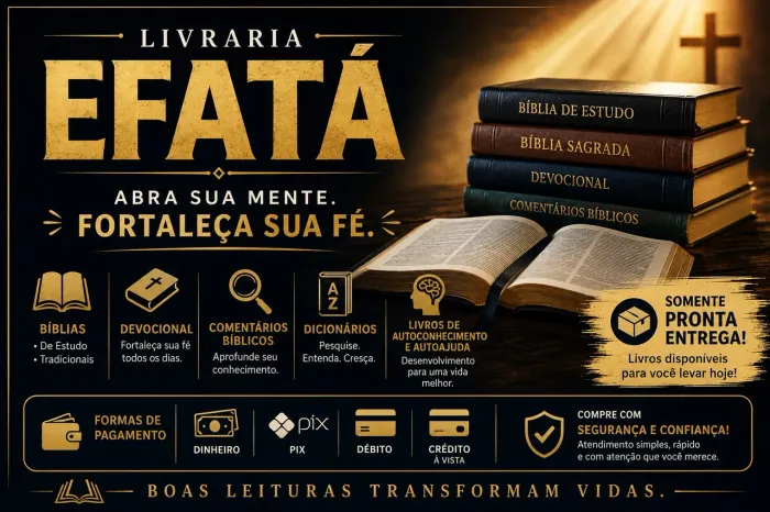 Venda de livros e bíblias evangélica