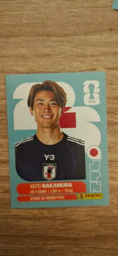 Figurinha Panini Copa do Mundo 2026 Keito Nakamura
