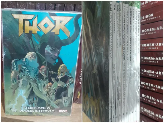 Coleção hq Completa Thor 1 ao 4 Guerra dos Reinos 1 ao 3 e Crônicas de Gerra 1 ao 3 Panini