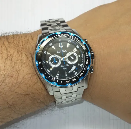 Relógio Masculino Bulova Marine Star Cronógrafo 98B120 - Original e Impecável