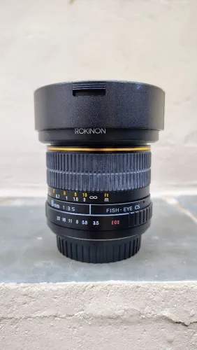 Lente Rokinon 8mm F/3.5 Fisheye para Canon EF- / Ef