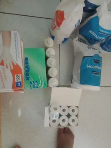 Seis luva cinco óleo girassol 6 adesivo micropore cinco algodão de 500 g