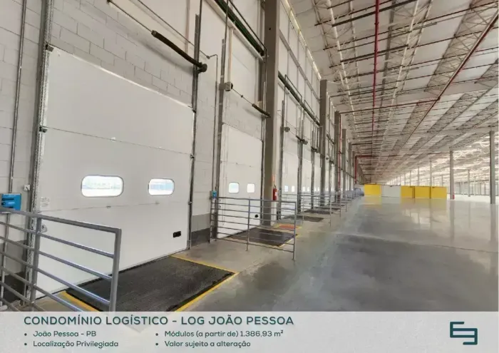 Galpão para alugar em João Pessoa/PB com 1.393,58 m² e 5 docas
