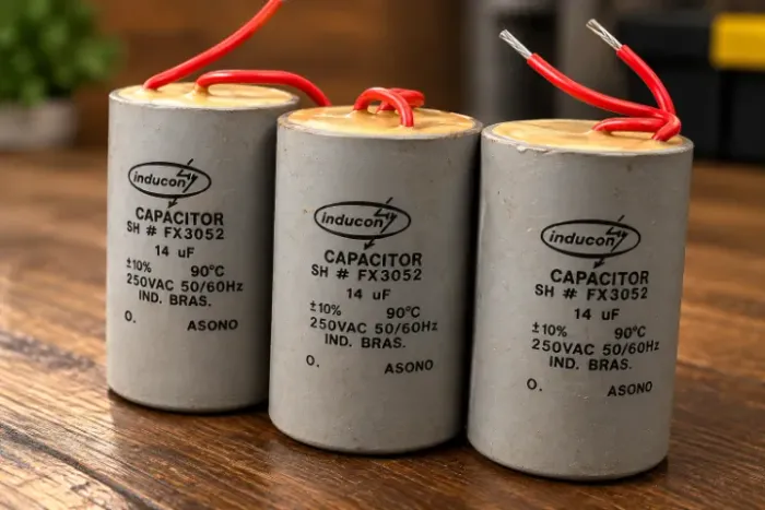 25 peças - Capacitor permanente 14uF 250V - Inducon