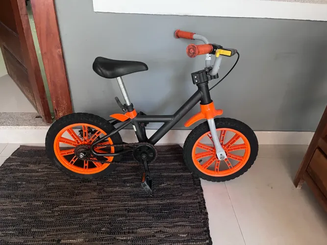 BICICLETA ARO 14 INFANTIL NATHOR Cor:LARANJA