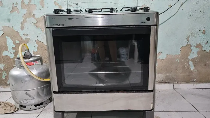 Fogão 5 bocas inox Esmaltec