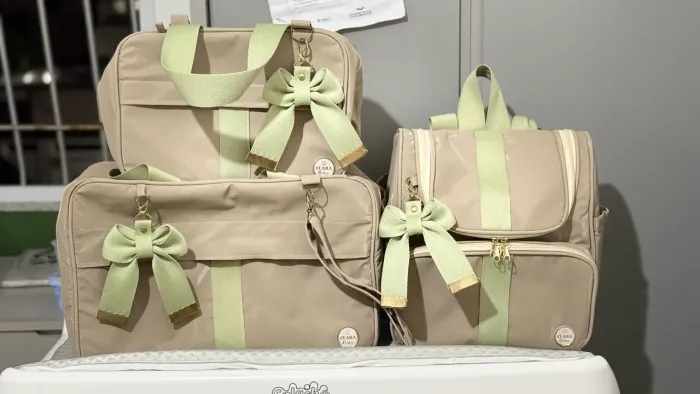 Kit bolsas maternidade com mochila