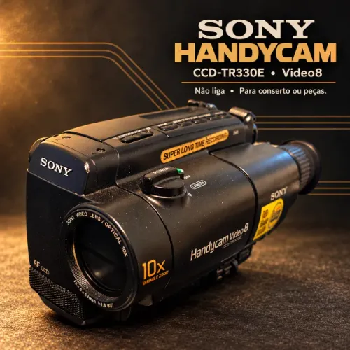 Filmadora Sony Handycam CCD-TR330E com Caixa - Não Liga