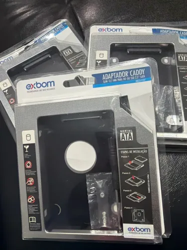 Kit 9 Adaptadores Caddy 12.7mm para HD/SSD 2.5 Notebook (Novos)