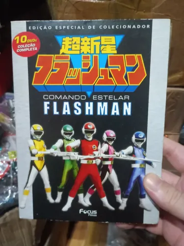 Comando estelar Flashman dvd super sentai Focus filmes original box completo