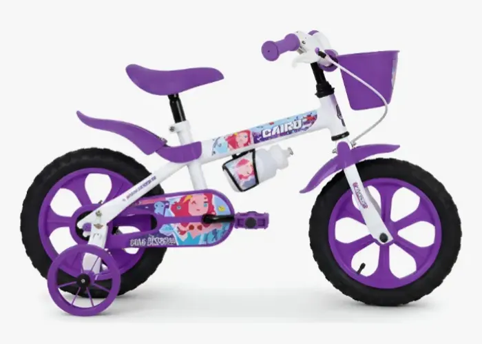 Bicicleta Infantil Cairu Mini Sereia Aro 12 