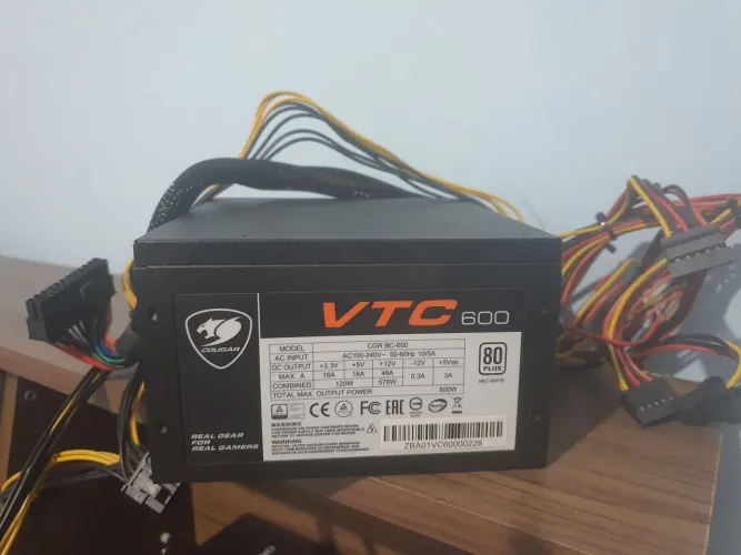 Fonte 600w 80plus bronze