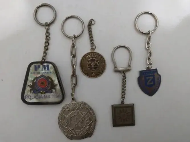 Lote Chaveiros Antigos Policia Militar Rj, Segurança, Sol