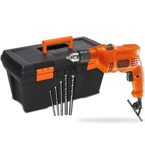 Furadeira 560w + 5 brocas + Maleta Black + Decker