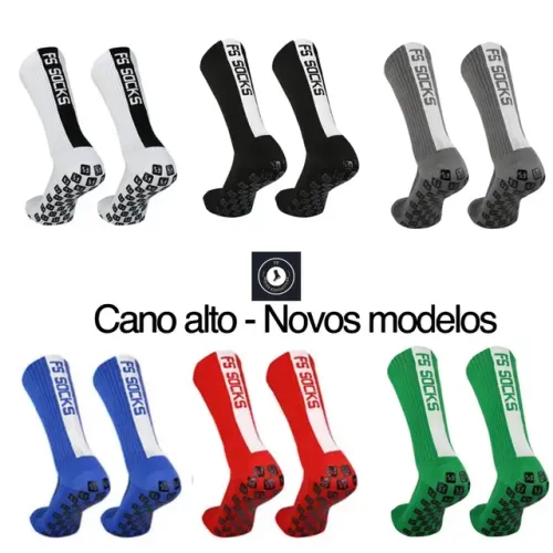 Meia Cano Alto Antiderrapante