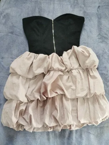 Vestido festa balones babados