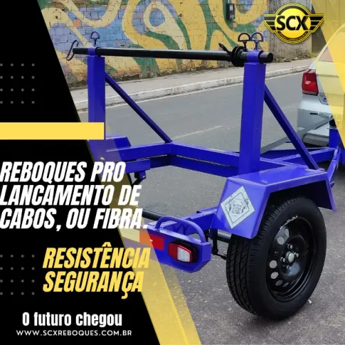 Carretinha para Lançamento de Cabos Fibra. SCX
