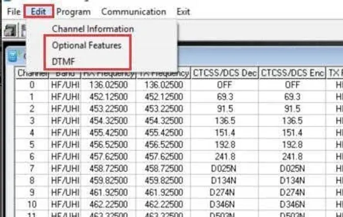 BAOFENG configuração