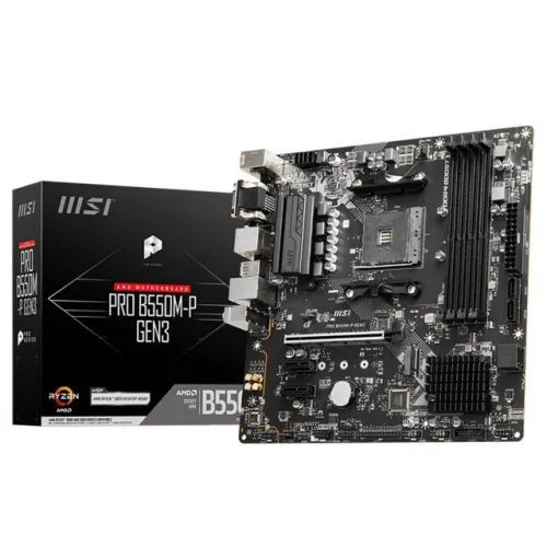 Placa Mãe AM4 B550 DDR4 MSI PRO GEN3 1 Ano de Garantia + (Garantia Fabricante) - WZetta