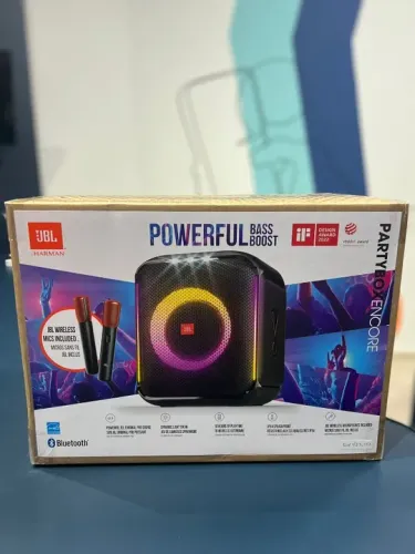 Jbl PartyBox Ecore 100 C 2 Micofones Nova Lacrada | Loja Fisica |