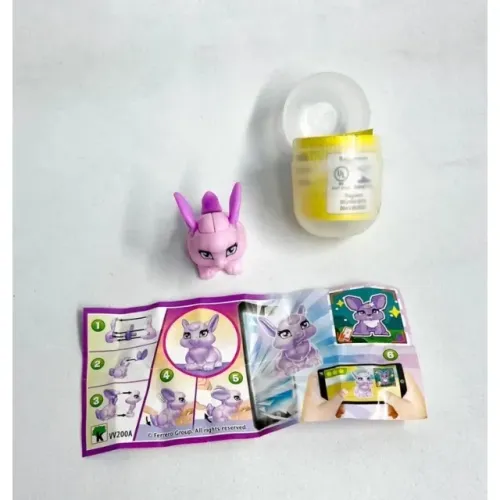 Brinquedo Kinder Ovo Natoons Coelhinho Rosa