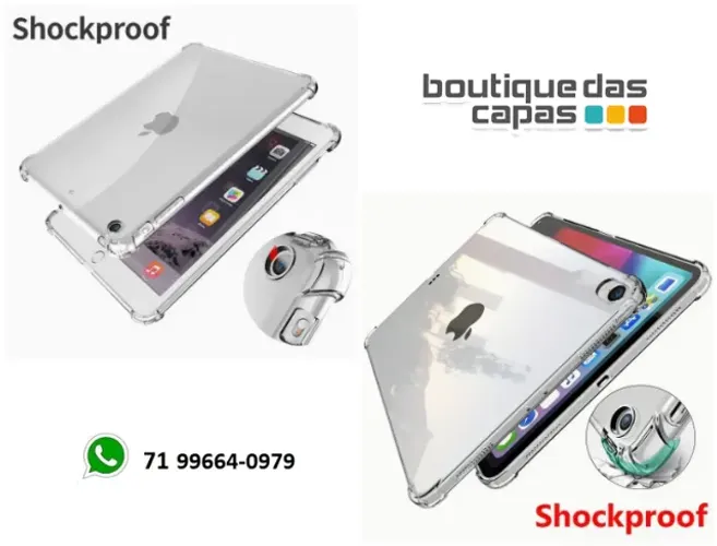 Capa tpu borda anti impacto IPAD 7 2019 IPAD 8 2020 IPAD 9 2021 10.2