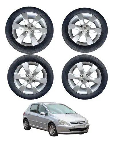 Jogo Roda 205/55r16 Duraturn Peugeot 307 2.0 2010 2011