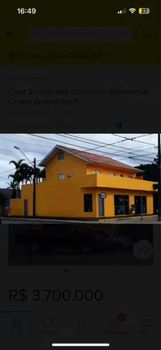 Imóvel Comercial e Residencial no Centro de Guaratuba-Pr