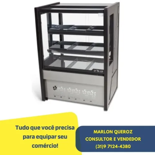 Balcão Estufa 80CM Polar Preto 127/220v