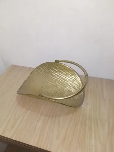 Cesto Organizador Decorativo Dourado