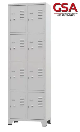 Roupeiro de aço 8 portas 10x no cartão ( Entrega grátis! )