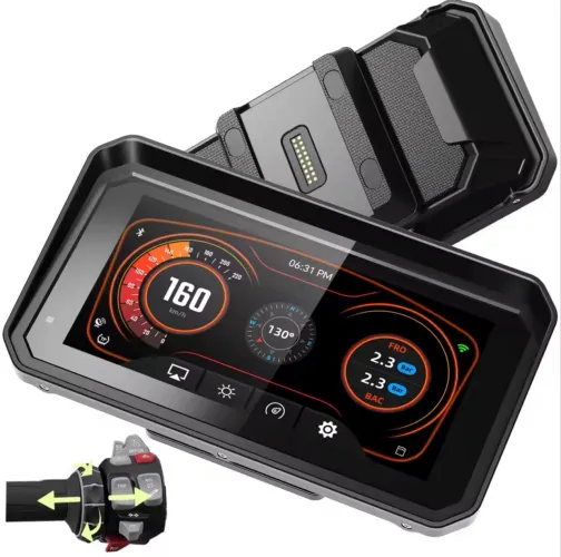 Navegador CarPlay GPS Weuast para moto BMW Função Joystick 