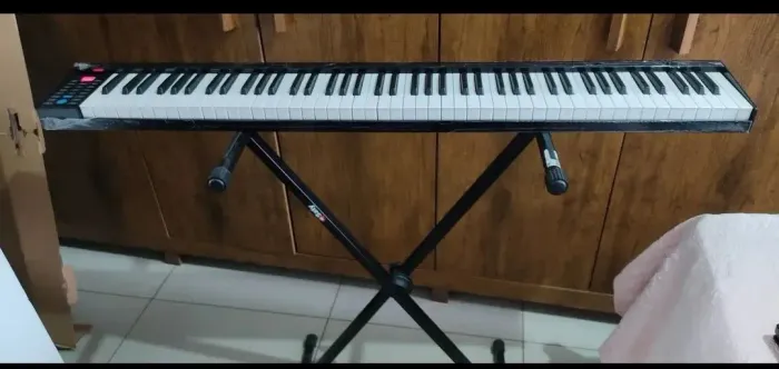Piano eletrônico 88 teclas arranjador konix ph88 Midi + Suporte<br>