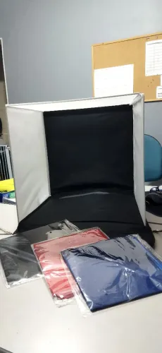 Estúdio portátil para fotógrafo