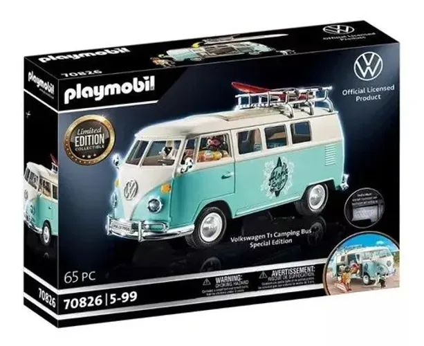 Playmobil Volkswagen T1 Camping Bus - Edição Limitada Lacrada de Fábrica 