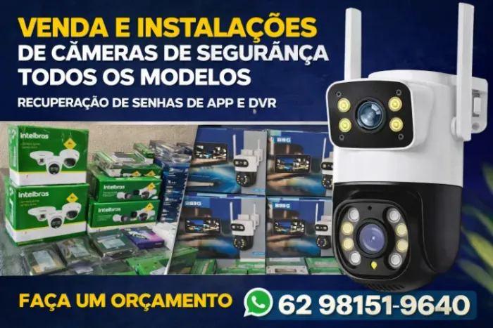 Câmeras de Segurança vendas e instalações