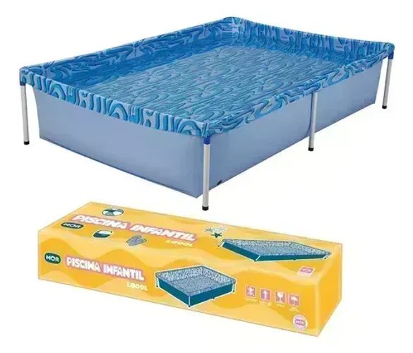 Piscina Retangular Pequena 1000 Litros Portátil - Mor