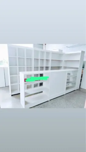 Conjunto de prateleiras para loja + Balcão expositor MDF