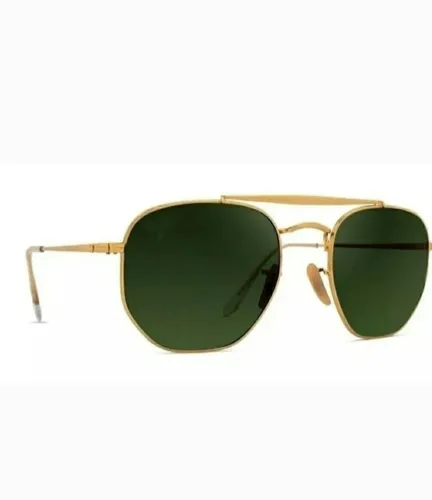 Óculos de Sol Ray Ban modelo general Marchal cor verde com dourado