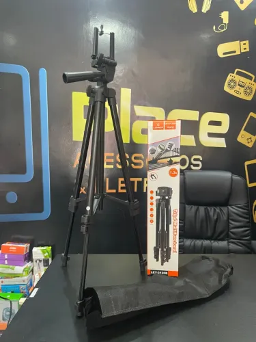 Promoção Tripé Multifuncional Câmeras Celulares LEY-3120B 1.30m - Fazemos Entregas