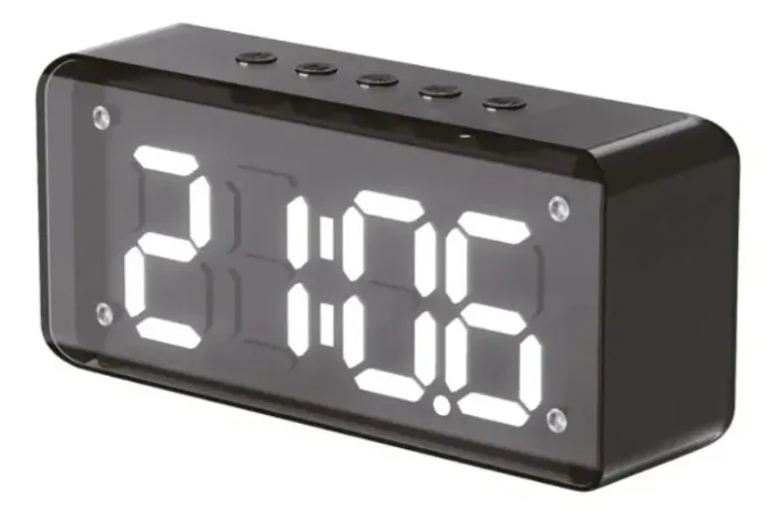 Relogio de Mesa Com Caixa De Som Bluetooth Grasep 8W Micro SD D-G120 Novo Loja Coimbra