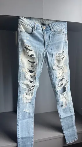 Calça Jeans American Eagle Super Stretch Azul