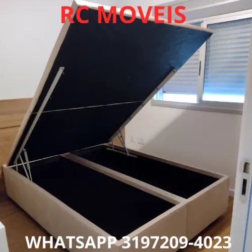 Cama Box Baú Casal Bipartido 1,38x1,88 - Mais Espaço e Conforto