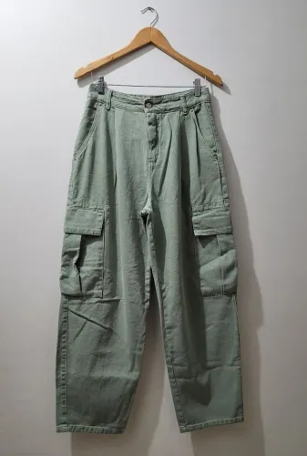 Calça Cargo Verde Claro