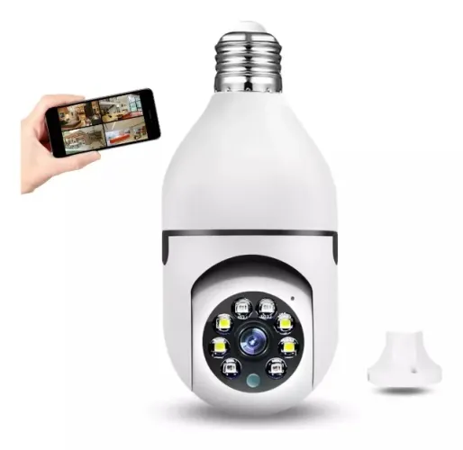 Câmera Lampada De Segurança Ip Wifi