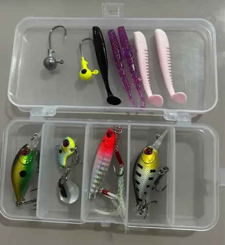 Kit de Iscas Artificiais para Pesca - ultra light 