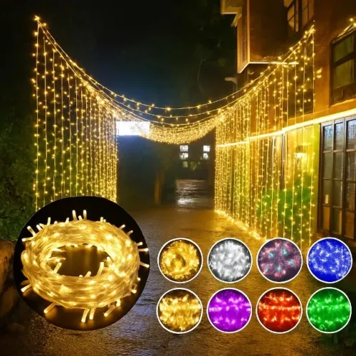 Achadinho Top! Pisca LED 10m e 5m ? Janela, Jardim, Árvore!