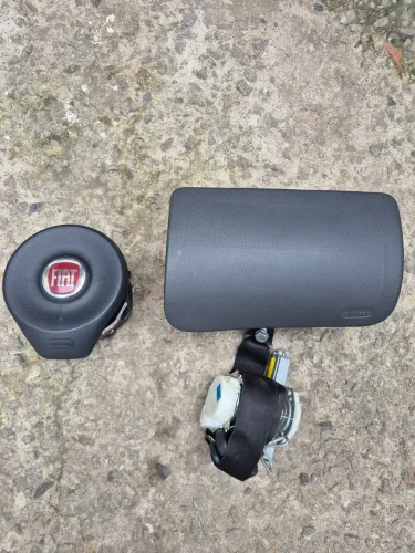 Airbag fiat grand siena capa cor preto