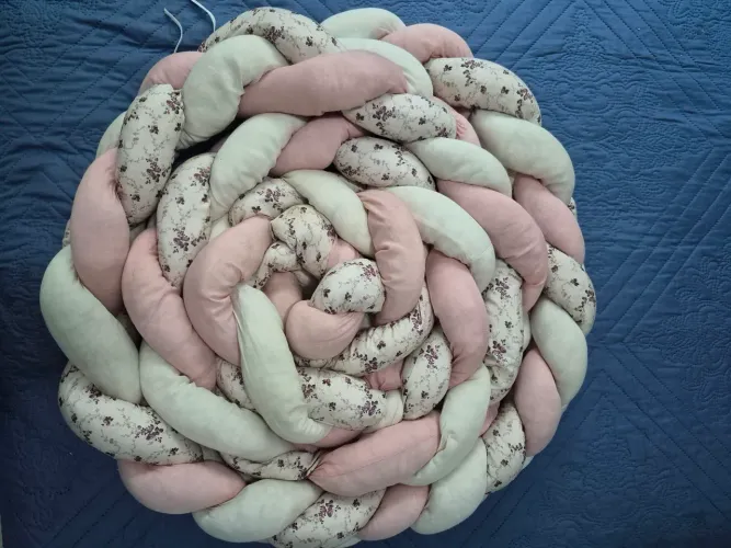 Trança proteção cama (serve cama de solteiro)